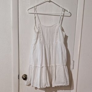 Urban Outfitters White Tiered Dress